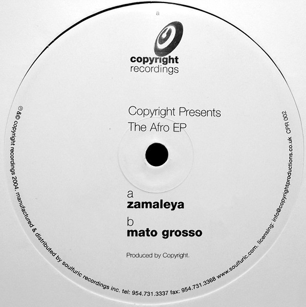 Copyright - The Afro EP | Copyright Recordings (CPR 002)