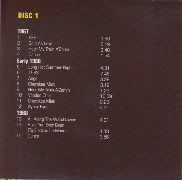 Jimi Hendrix - Studio Sessions Volume. 1 6 CD BOX | Voodoo Chile Records (VC9005) - 4 Jimi Hendrix - Studio Sessions Volume. 1 6 CD BOX | Voodoo Chile Records (VC9005) - 4