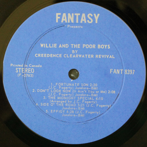 Creedence Clearwater Revival - Willy And The Poor Boys | Fantasy (FANT 8397) - 4 Creedence Clearwater Revival - Willy And The Poor Boys | Fantasy (FANT 8397) - 4