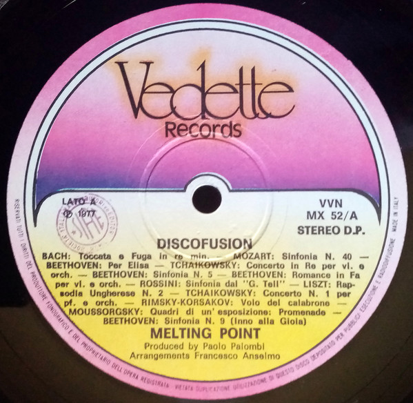 Melting Point - Discofusion | Vedette Records (MX 52) - 2 Melting Point - Discofusion | Vedette Records (MX 52) - 2