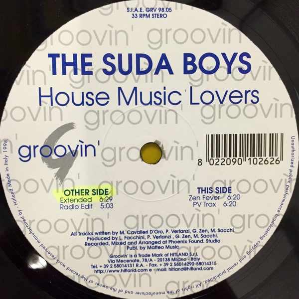 The Suda Boys - House Music Lovers | Groovin' (GRV 98.05)