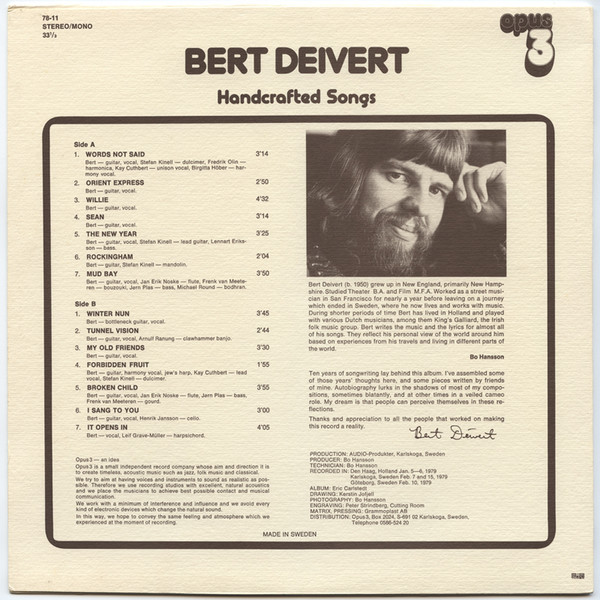 Handcrafted Songs