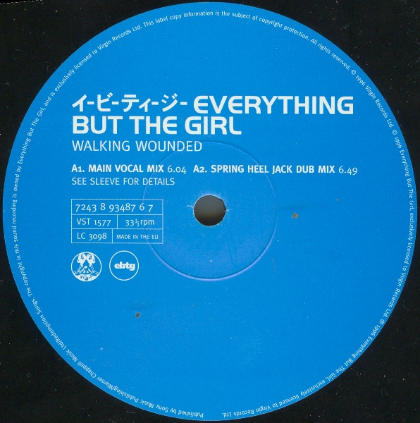 Everything But The Girl - Walking Wounded | Virgin (VST 1577) - 3 Everything But The Girl - Walking Wounded | Virgin (VST 1577) - 3