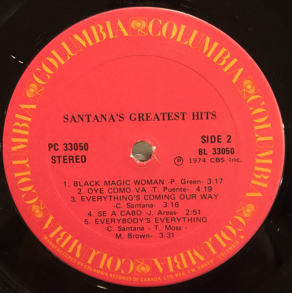 Santana - Santana's Greatest Hits | Columbia (PC 33050) - 4