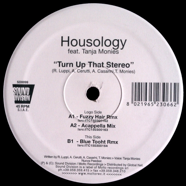 Housology - Turn Up That Stereo | Sound Division (SD 0099) - main