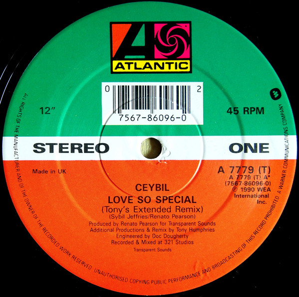Ceybil Jefferies - Love So Special | Atlantic (A 7779 (T)) - main