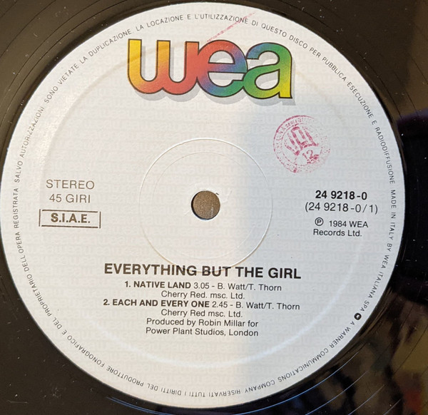 Everything But The Girl - Native Land | WEA (24 9218-0) - 2