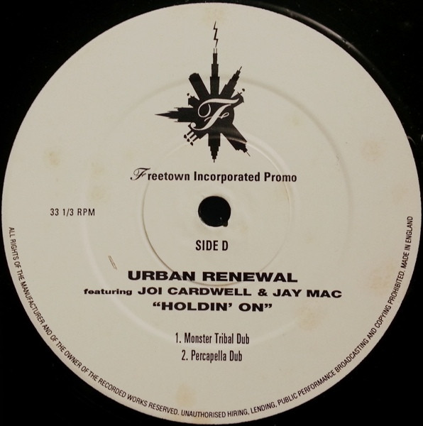 Urban Renewal Featuring Joi Cardwell & Jay Mac - Holdin' On | Freetown Inc (FTI32T) - 4
