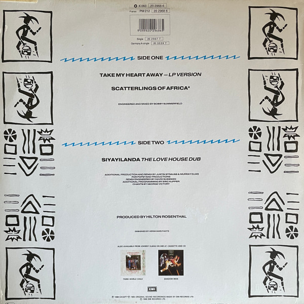 Johnny Clegg & Savuka - Take My Heart Away | EMI (K 060 20 2968 6) - 2 Johnny Clegg & Savuka - Take My Heart Away | EMI (K 060 20 2968 6) - 2