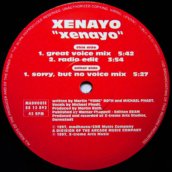 Xenayo - Xenayo | Madhouse (88 12 892) - main