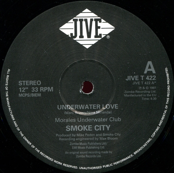 Smoke City - Underwater Love | Jive (JIVE T 422) - 3