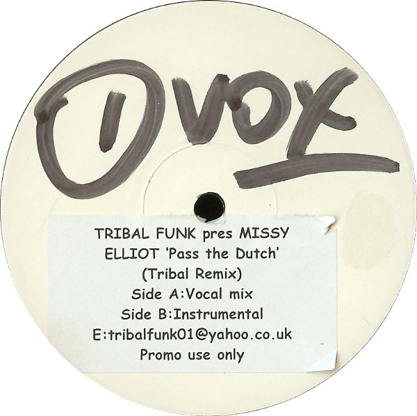 Missy Elliott - Pass The Dutch | Not On Label (Missy Elliott) (SSV 002)