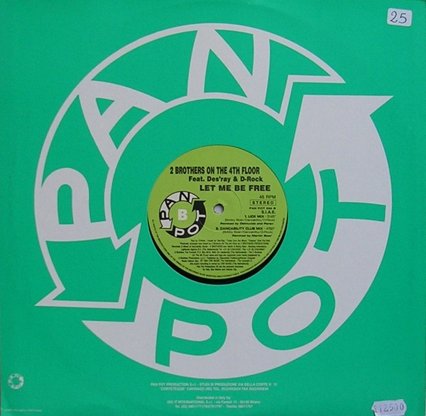 2 Brothers On The 4th Floor Feat. Des'Ray And D-Rock - Let Me Be Free | Pan Pot (PAN POT 035) - 2