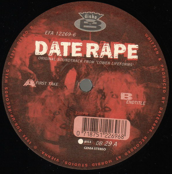 Daterape - Original Soundtrack From 'Lower Lifeforms' | Disko B (db  29) - main