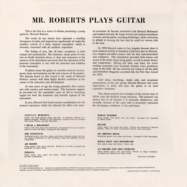 Mr. Roberts Plays Guitar