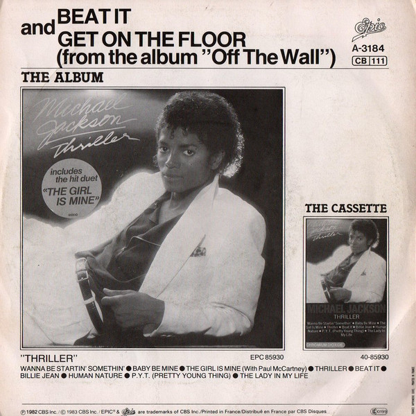Michael Jackson - Beat It | Epic (EPC A 3184) - 2