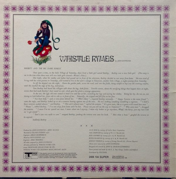 John Entwistle - Whistle Rymes | Track Record (2406 104) - 4 John Entwistle - Whistle Rymes | Track Record (2406 104) - 4