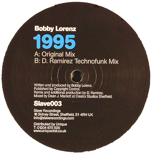 Bobby Lorenz - 1995 | Slave Recordings (Slave003) - main