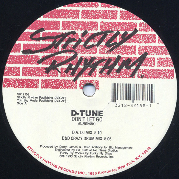 D-Tune - Don't Let Go | Strictly Rhythm (SR12158)