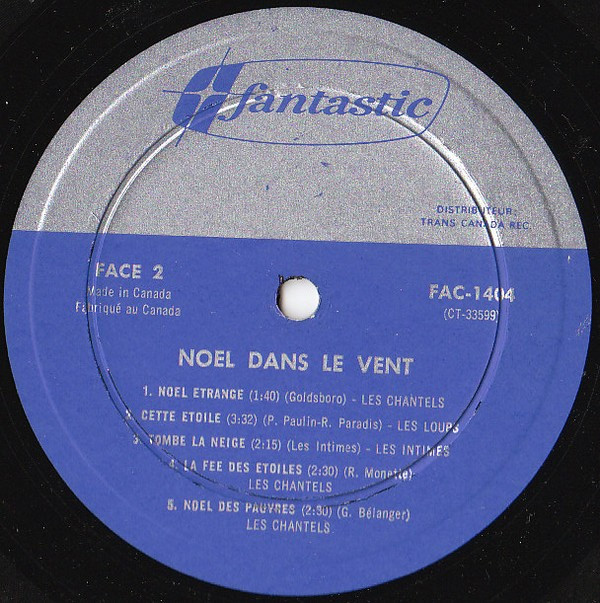 Les Loups Avec Les Intimes , Les Chantels - Noëls Dans Le Vent... | Fantastic (FAC-1404) - 4