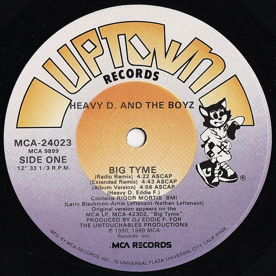 Heavy D. And The Boyz - Big Tyme | Uptown Records (MCA-24023)