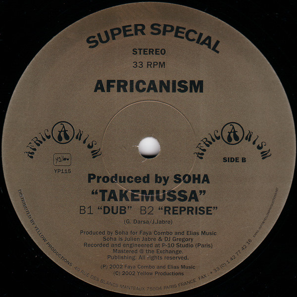 Africanism - Takemussa | Yellow Productions (YP115) - 3