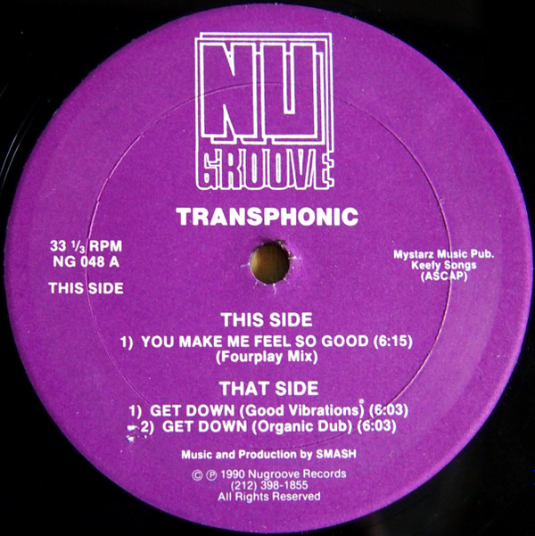 Transphonic - You Make Me Feel So Good | Nu Groove Records (NG 048) - main Transphonic - You Make Me Feel So Good | Nu Groove Records (NG 048) - main