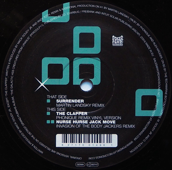 Detroit Grand Pubahs - The Galactic Ass Creatures From Uranus (Remixes) | Poker Flat Recordings (PFR 51) - 2