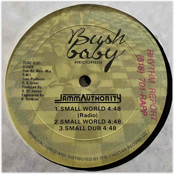 Jamm Authority - Small World | Bush Baby Records (TCRC-9201) - main