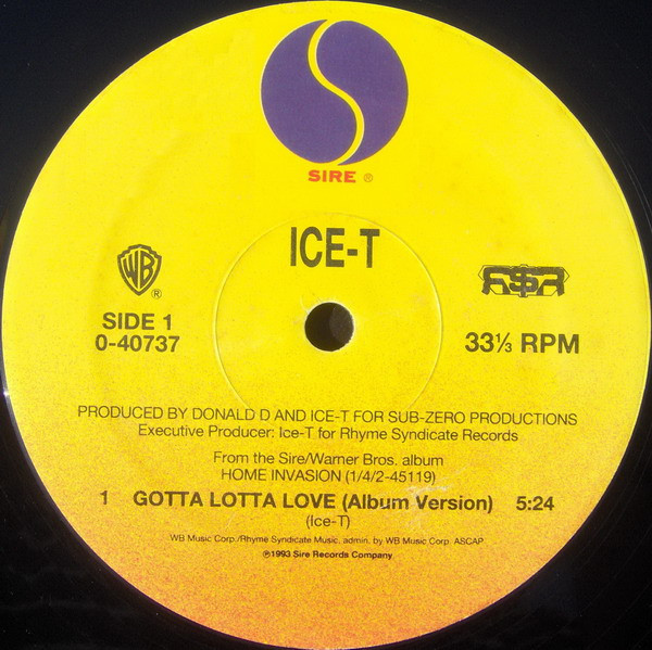 Ice-T - Gotta Lotta Love | Sire (0-40737) - 3 Ice-T - Gotta Lotta Love | Sire (0-40737) - 3