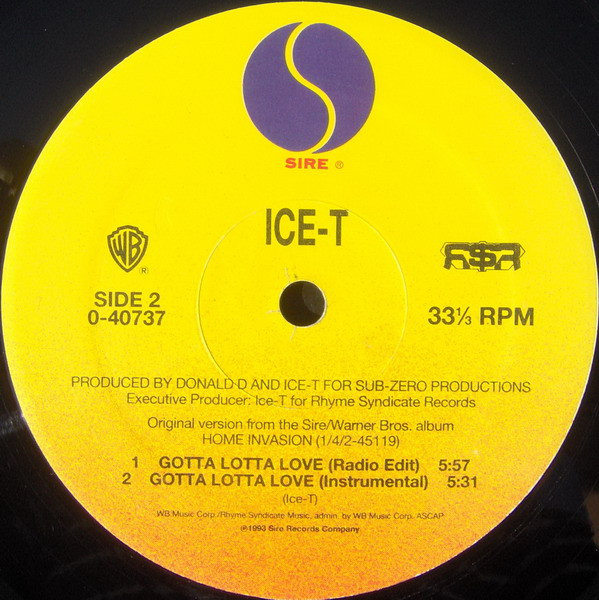 Ice-T - Gotta Lotta Love | Sire (0-40737) - 4 Ice-T - Gotta Lotta Love | Sire (0-40737) - 4