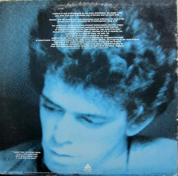 Lou Reed - Rock And Roll Heart [Vinyl] | Arista (AL 4100) - 2