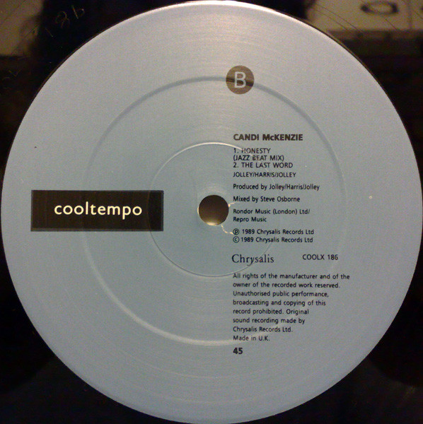 Candi Mckenzie - Honesty | Cooltempo (COOLX 186) - 4 Candi Mckenzie - Honesty | Cooltempo (COOLX 186) - 4