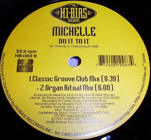 Michelle - Do It To It | Hi-Bias Records (HB-083) - 4