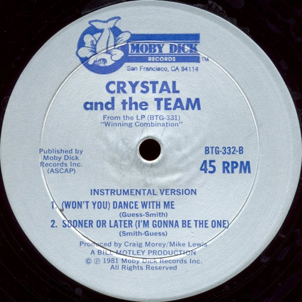 Crystal And The Team - (Won't You) Dance With Me | Moby Dick Records (BTG-332) - 2 Crystal And The Team - (Won't You) Dance With Me | Moby Dick Records (BTG-332) - 2