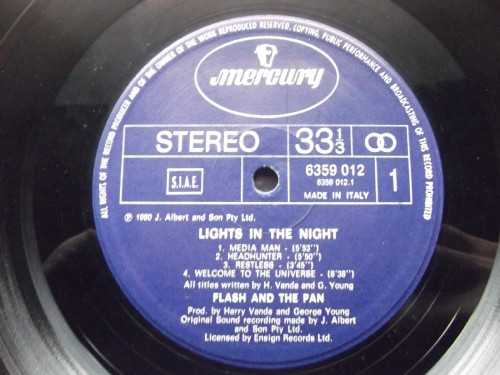 Flash And The Pan - Lights In The Night | Mercury (6359 012) - 3