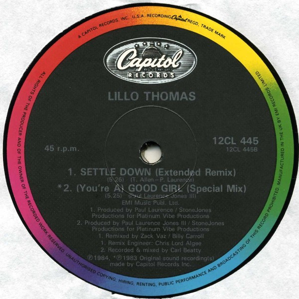 Lillo Thomas - Sexy Girl | Capitol Records (12CL 445) - 4 Lillo Thomas - Sexy Girl | Capitol Records (12CL 445) - 4
