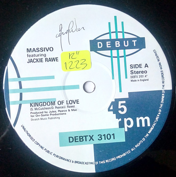 Massivo  &  Jackie Rawe - Kingdom Of Love | Debut (DEBTX 3101) - 3