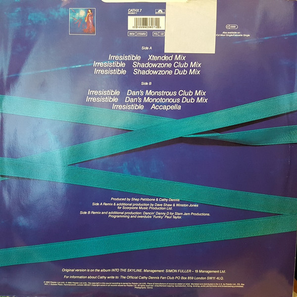 Cathy Dennis - Irresistible | Polydor (CATHX 7) - 6 Cathy Dennis - Irresistible | Polydor (CATHX 7) - 6