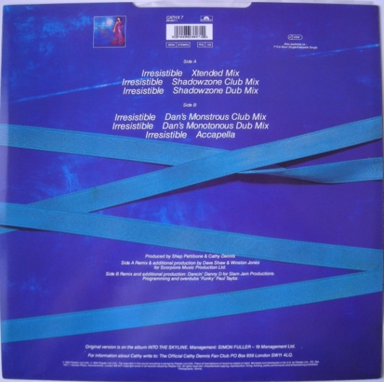 Cathy Dennis - Irresistible | Polydor (CATHX 7) - 2 Cathy Dennis - Irresistible | Polydor (CATHX 7) - 2