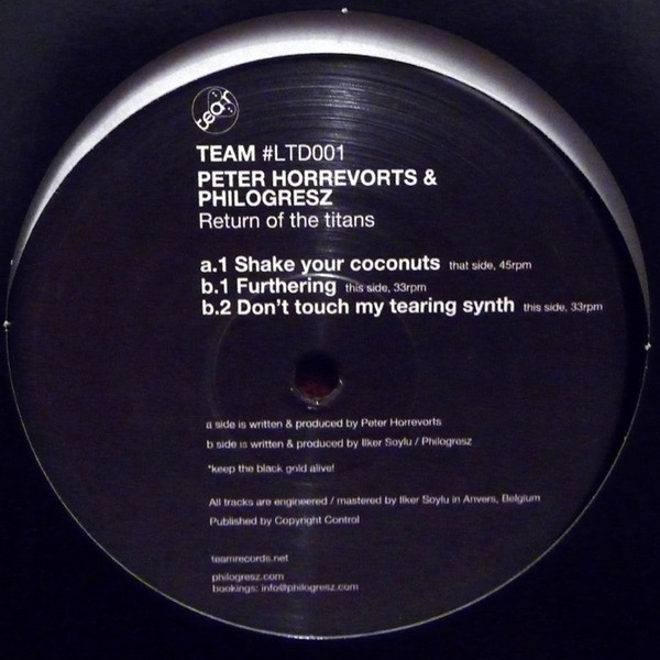 Peter Horrevorts & Philogresz - Return Of The Titans | Team Records (TEAM LTD#001) - main Peter Horrevorts & Philogresz - Return Of The Titans | Team Records (TEAM LTD#001) - main