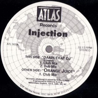 Injection - Damn That DJ | Atlas Records (ATL 002) - main