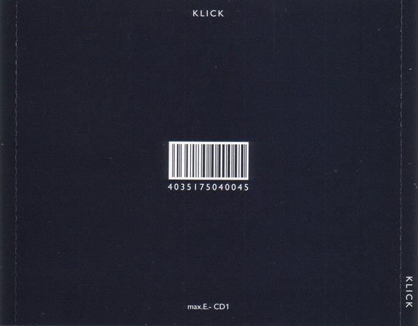 Thomas Brinkmann - Klick | Max Ernst (max.E.- CD1) - 2 Thomas Brinkmann - Klick | Max Ernst (max.E.- CD1) - 2