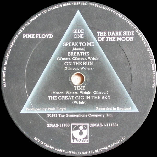 Pink Floyd - The Dark Side Of The Moon | Harvest (SMAS-11163) - 5