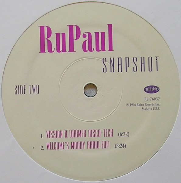 RuPaul - Snapshot | Rhino Records (R0 76032) - 4 RuPaul - Snapshot | Rhino Records (R0 76032) - 4