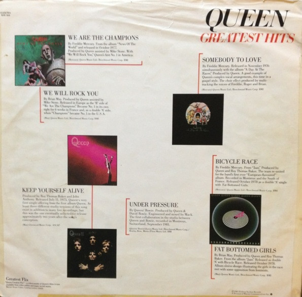 Queen - Greatest Hits | Elektra (X5E-564) - 6