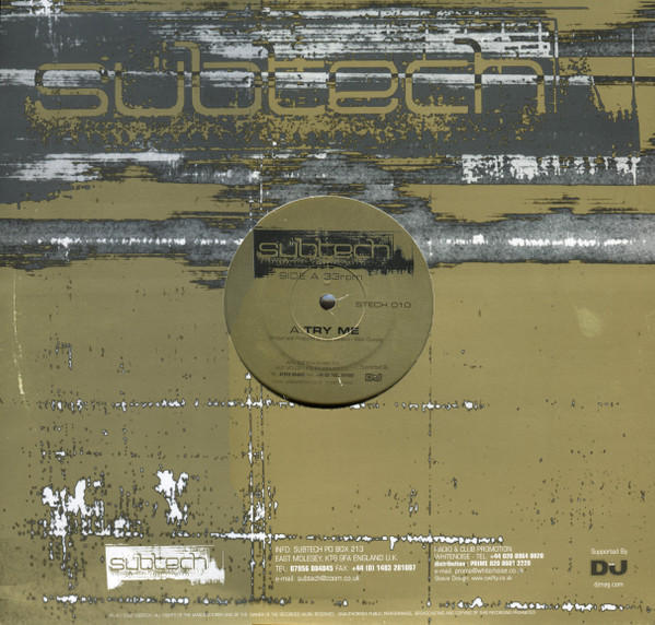 Subtech - Try Me / Piano Heaven | Subtech (STECH 010) - 4