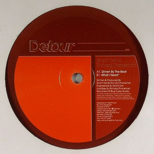 Grant Dell & Richard Phoneman - Driven By The Beat | Detour Recordings (DR001) - 2