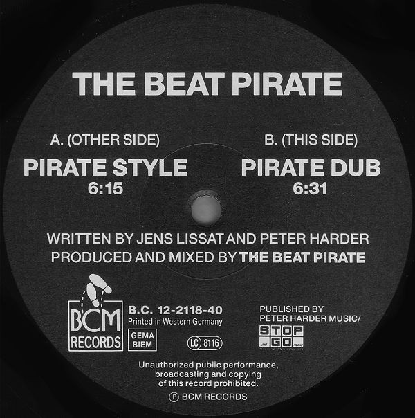 The Beat Pirate - Pirate Style | BCM Records (B.C. 12-2118-40) - 2