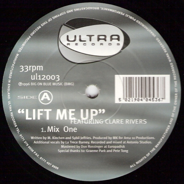 MK  &  Clare Rivers - Lift Me Up | Ultra Records (ul12003) - 2